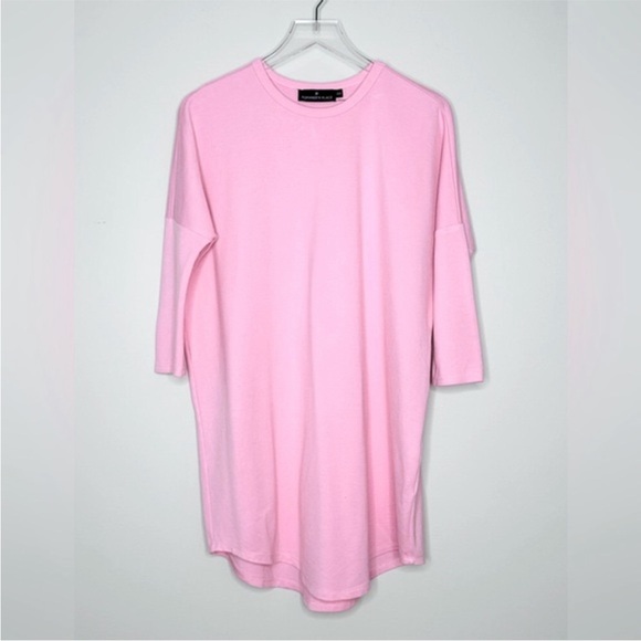 Pomander Place Tuckernuck Women's Pink Sue Sweatshirt Dress T-Shirt Dress XS S - Picture 2 of 4